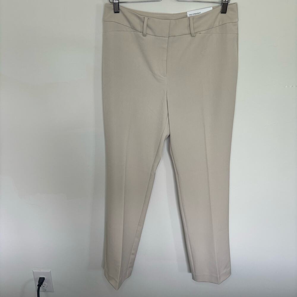 NWT Ann Taylor Factory Mid-Rise Straight Leg Pants - Khaki beige tan - Women's 8